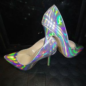 Hologram heels WITH matching wallet